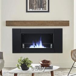 1100mm Wide Glass Bio Ethanol Fireplace Inset Wall Mounted Biofire Fire Burner