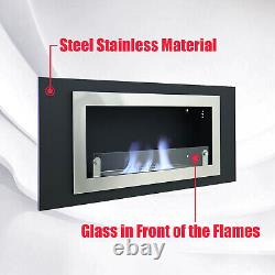 1145x535 mm Bio Ethanol Fireplace Biofire Fire Burner Wall Mount/Inset Heater