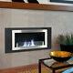 115 Cm Inset/wall Mounted Bio Ethanol Fireplace Biofire Fire Glass With 1 Burner