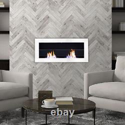 120/140cm Bio Ethanol Fireplace Biofire Fire Wall Mounted/Insert Wall Fireplace