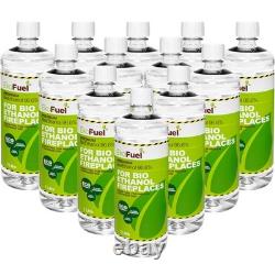 (12 Litre) Premium Bioethanol Fuel Liquid Fuel for Fires Pits Fireplace High