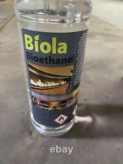 12 x 1 Litre Bottles Bio Ethanol Fuel Fireplaces Clean Burning Biola Liquid