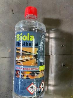 12 x 1 Litre Bottles Bio Ethanol Fuel Fireplaces Clean Burning Biola Liquid