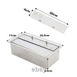 140cm Glass Bio Ethanol Fireplace Wall Mounting Heater Biofire Stainless Steel