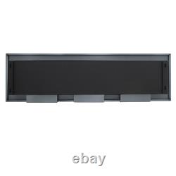 140cm Glass Bio Ethanol Fireplace Wall Mounting Heater Biofire Stainless Steel