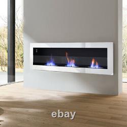 140cm Pro Bio Ethanol Fireplace Biofire Fire Bio wall Fireplace Wall/Inset UK
