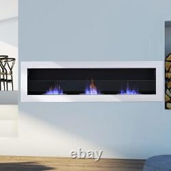 140cm Wall/Inset Pro Bio Ethanol Fireplace Biofire Fire Bio wall Fireplace UK