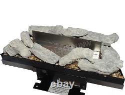 16 Bio Ethanol Fire Inset Fireplace With Driftwood Alternative To Gas T3