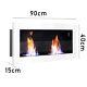 35/47/55 Bio-ethanol Fireplace Wall Mounted Built-in Bio Fire Burner Flat Glass