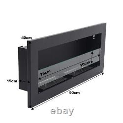 35 50 Bio Ethanol Insert/Wall Mounted Fireplaces Biofire Fire Burner with Glass