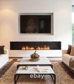 36 Inch Stainless Steel Manual Bio Ethanol Fireplace With Heat