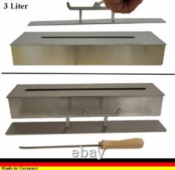 3 liters Ethanolburner Stainless steel for gel and ethanol fireplaces adjustable