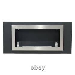 45 inch Built In Recessed Bio Ethanol Wall Mounted Fireplace Glass Biofire Fire