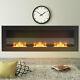 47 Inch Inset/ Wall Mounted Bio Ethanol Fuel Fireplace Bio Fire Burner With Glass