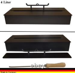 4 liters Ethanolburner Burner Black for gel and ethanol fireplaces Fire Place