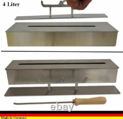 4 liters Ethanolburner Stainless steel for gel and ethanol fireplaces adjustable