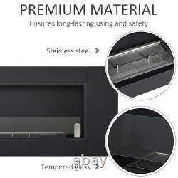 50inch Bio Ethanol Insert/Wall Mounted Fireplaces Biofire Burner Toughened Glass