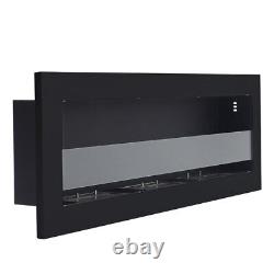 50inch Bio Ethanol Insert/Wall Mounted Fireplaces Biofire Burner Toughened Glass