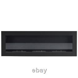 50inch Bio Ethanol Insert/Wall Mounted Fireplaces Biofire Burner Toughened Glass