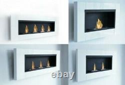 5 Different Luxury White Bio Ethanol Fireplace Gel Wall Cheminee