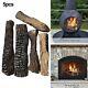 5pcs Artificial Logs Decorative Wood For Bio-ethanol Or Gas Fireplace Firewood