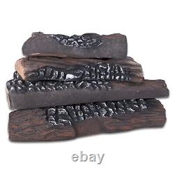 5pcs Artificial Logs Decorative Wood for Bio-Ethanol or Gas Fireplace Firewood