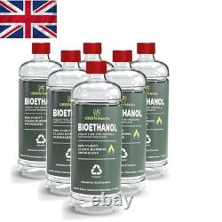 6L Bioethanol Fuel Clean, Smokeless Liquid for Fireplaces & Fire Pits