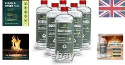 6L Bioethanol Fuel for Fireplaces and Fire Pits Clean Burning Safety Solution