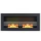 90/120/140cm Bio Ethanol Fireplace Wall Mounted Inset Biofire Fire Burner Heater