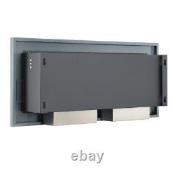 90/120/140cm Bio Ethanol Fireplace Wall Mounted Inset Biofire Fire Burner Heater