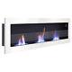 90-140cm Bio Ethanol Fireplace Recessed/ Wall Glass Burner Biofire Eco Heater Uk