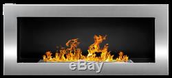 90er Gel and Ethanol Fireplace Stainless Steel Brushed Bio-Ethanol NEW