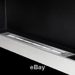 90er Gel and Ethanol Fireplace Stainless Steel Brushed Bio-Ethanol NEW