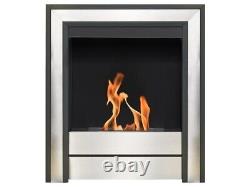 Acantha Argo Bio Ethanol Fire in Brushed Steel