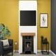 Acantha Pre-built Stove Media Wall 1 With Oko S2 Bio Ethanol Stove In Charcoa