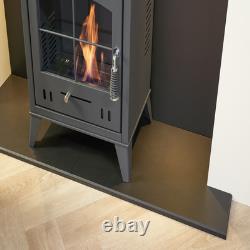Acantha Pre-Built Stove Media Wall 2 with TV Recess & OKO S2 Bio Ethanol Stov