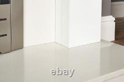 Adam Buxton Pure White & White Marble Fireplace with Colorado Bio Ethanol Fir