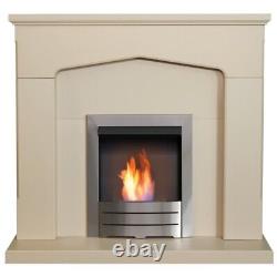 Adam Cotswold Fireplace in Stone Effect with Colorado Bio Ethanol Fire Brushe