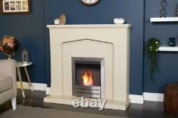 Adam Cotswold Fireplace in Stone Effect with Colorado Bio Ethanol Fire Brushe