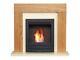 Adam Dakota Fireplace Suite Oak + Colorado Bio Ethanol Fire Black, 39