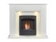 Adam Eltham Fireplace In Pure White With Downlights & Colorado Bio Ethanol In Bl