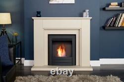 Adam Greenwich Fireplace Suite in Stone Effect with Colorado Bio Ethanol Fire