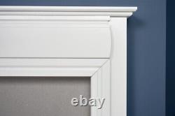 Adam Honley Fireplace in Pure White & Sparkly Grey Marble with Bio Ethanol Fi