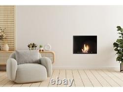 Adam Quatro Bio Ethanol Large Inset Fire in Black