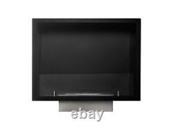 Adam Quatro Bio Ethanol Large Inset Fire in Black