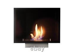 Adam Quatro Bio Ethanol Large Inset Fire in Black 10163