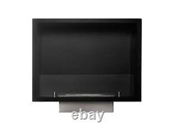 Adam Quatro Bio Ethanol Large Inset Fire in Black 10163