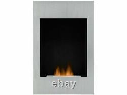 Alexis Wall Mounted Bio Ethanol Fire in Stainless Steel 20 Inch RRP £399