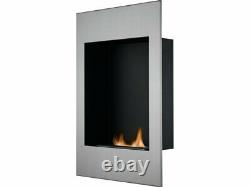Alexis Wall Mounted Bio Ethanol Fire in Stainless Steel 20 Inch RRP £399