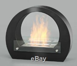 Amsterdam Gel Fireplace Black Bio Ethanol Wall Cheminee